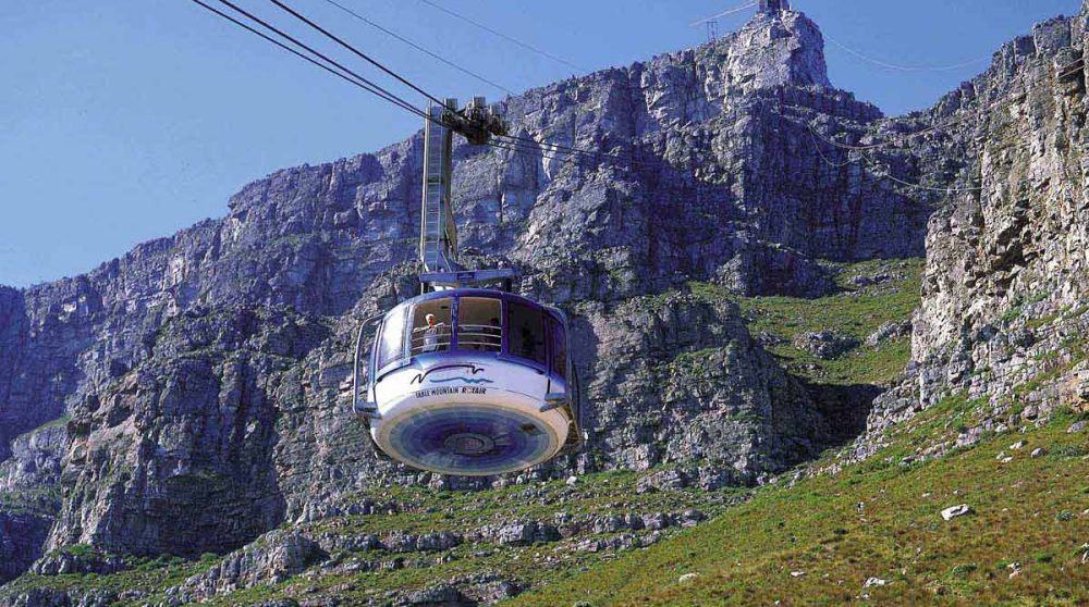 Le téléphérique de la Montagne de la Table