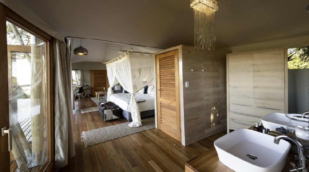 L'une des salles de bains de Kwetsani Camp