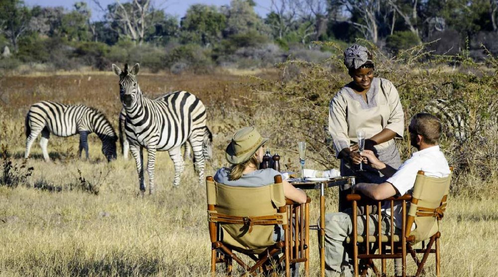 L'apéritif au cur du Delta au Botswana