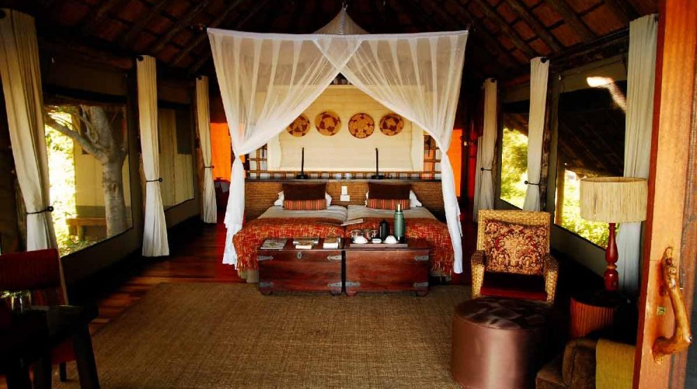 Autre vue de la chambre au Botswana