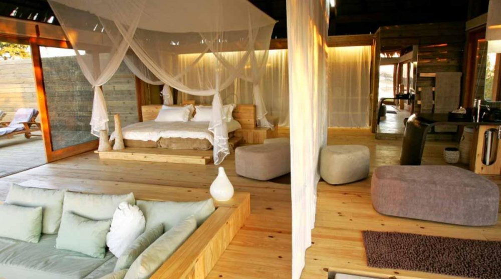 La villa le jour dans le Delta de l'Okavango