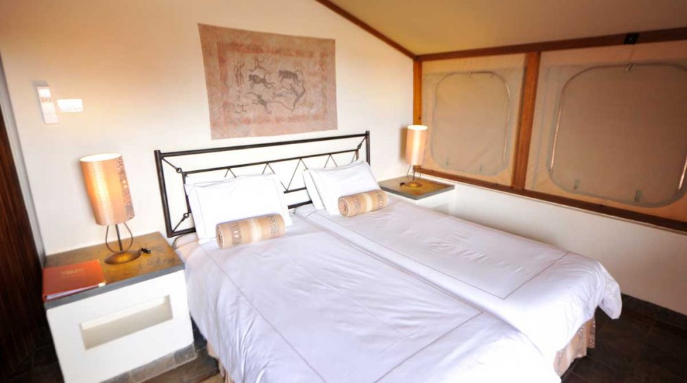 Le lit en Namibie
