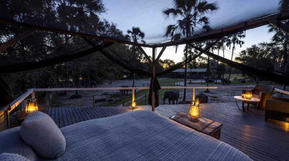 Une terrasse au Botswana