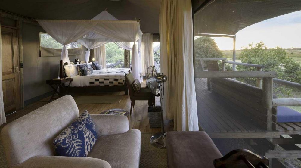 Depuis l'une des tentes