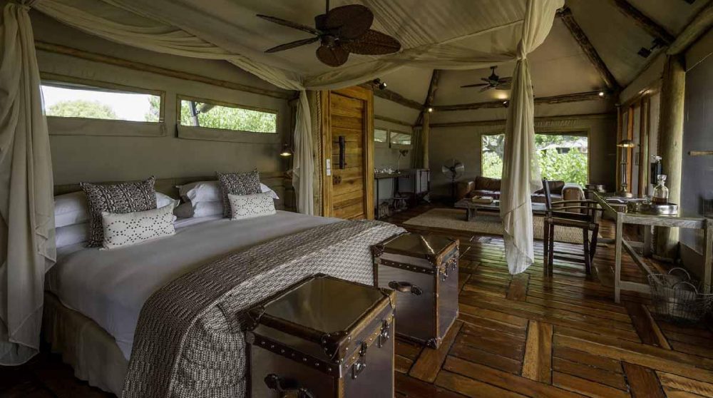 L'une des tentes spacieuses