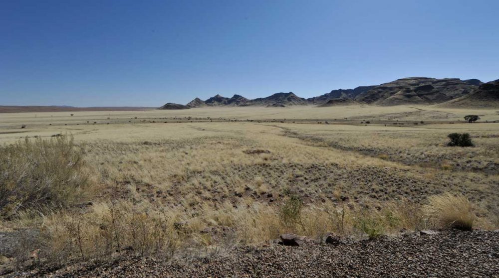 La vue depuis une chambre en Namibie