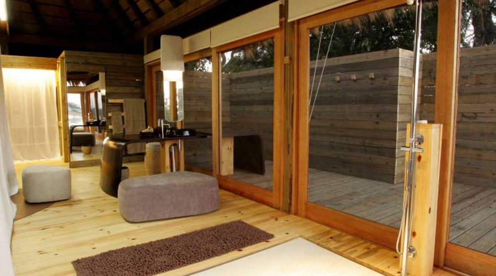 La douche dans une salle de bains