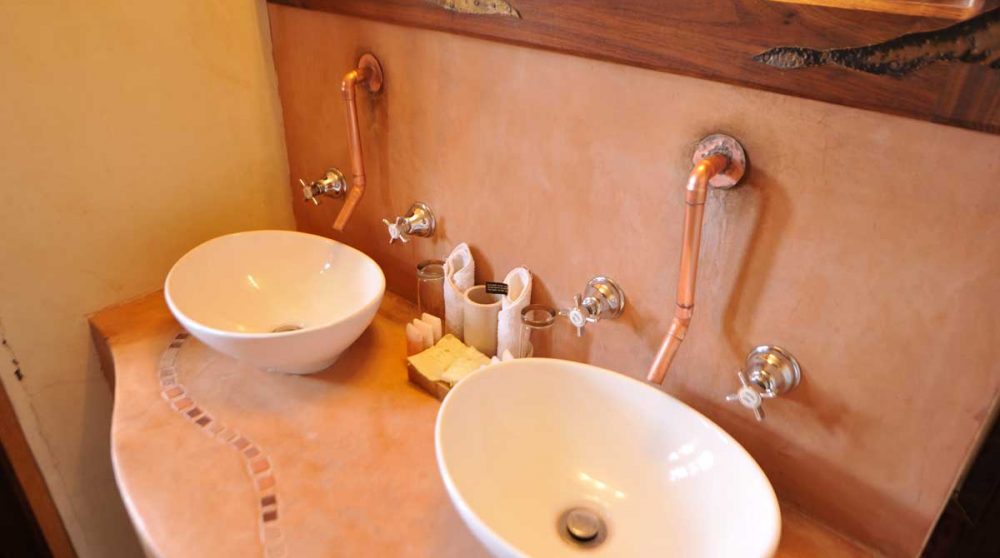 La salle de bains dans le désert du Namib