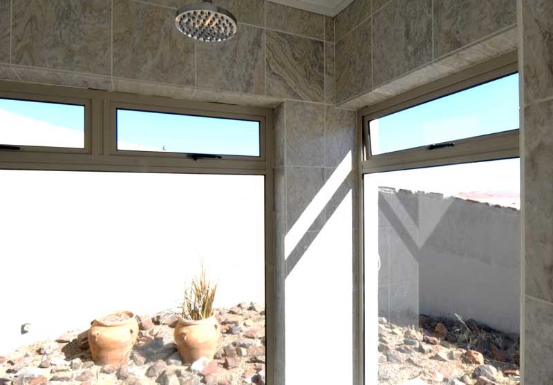 La vue depuis la salle de bains