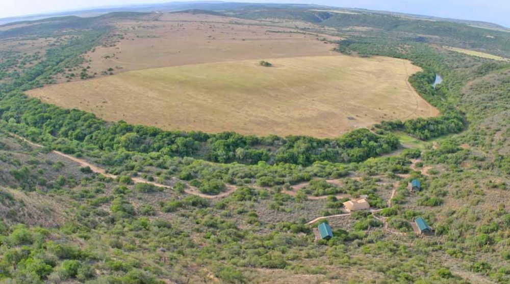 Amakhala HillsNek Safari Camp vu du ciel
