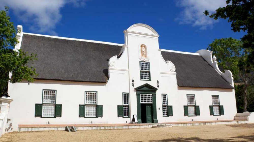 Le manoir de Groot Constantis à Cape Town