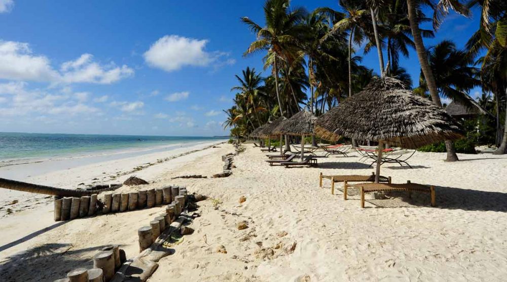 La plage de l'Echo Beach Hotel