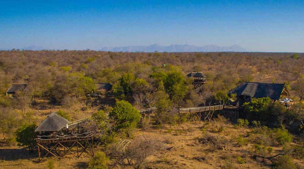 Vue du ciel d'Ezulwini Billy's Lodge