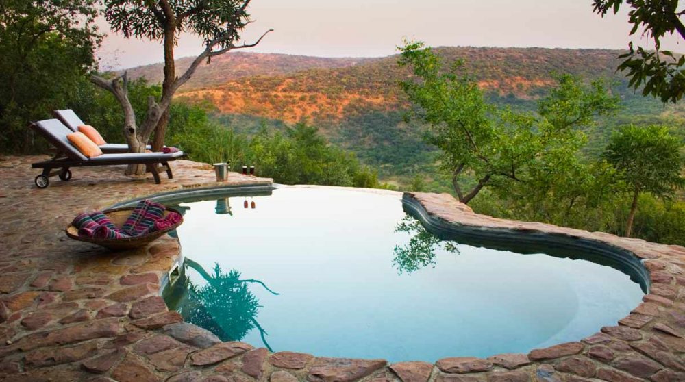 L'agréable piscine de l'Isibindi Zulu Lodge