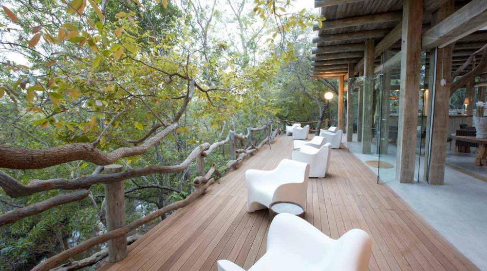 Terrasse du Kapama Karula dans la réserve de Kapama