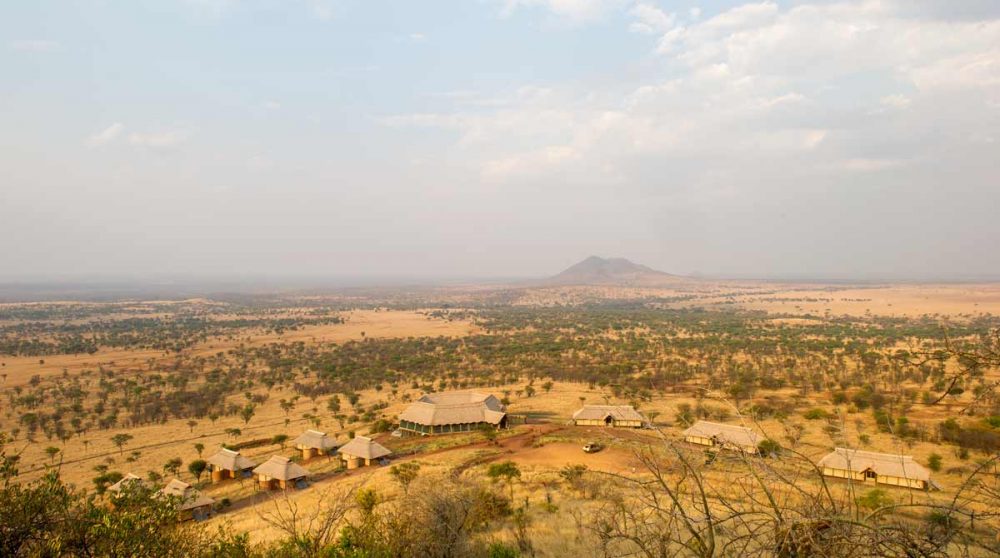 Vue aérienne du Kubu Kubu Tented Camp