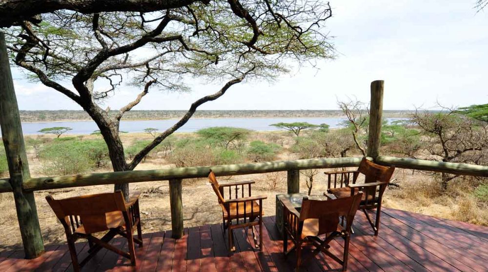 La vue depuis le Lake Masek Tented Camp