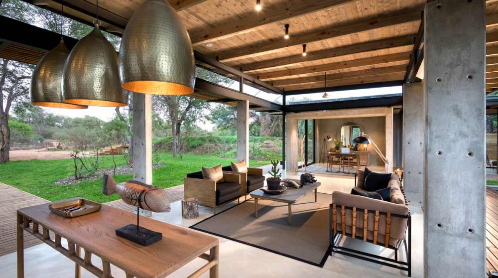 Accueil du Lion Sands Ivory Lodge