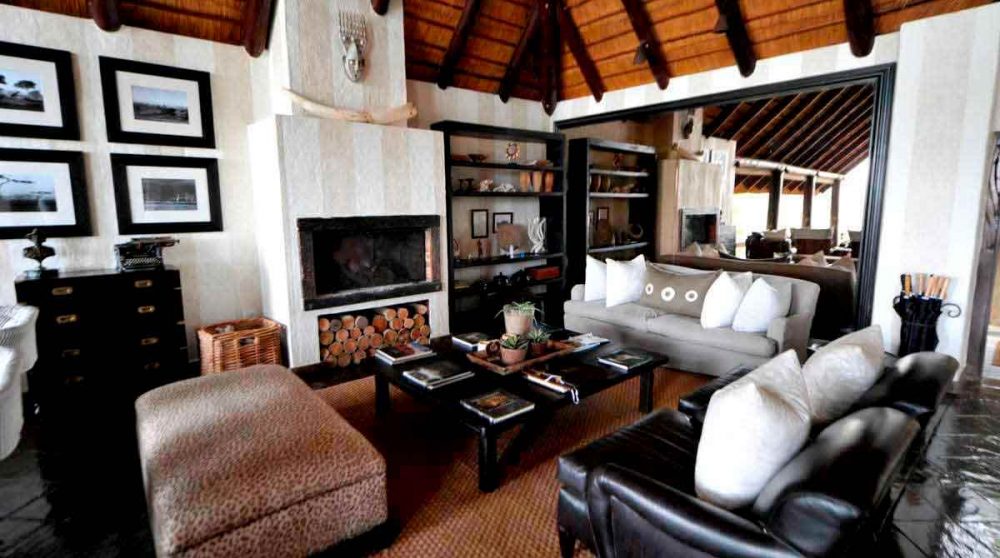 Le salon du Londolozi Varty Camp