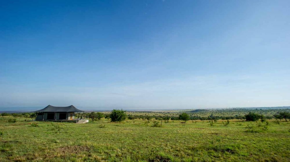 Une tente du Mara River Tented Lodge dans le Serengeti