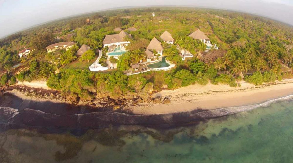 Vue aérienne du Msambweni Hous