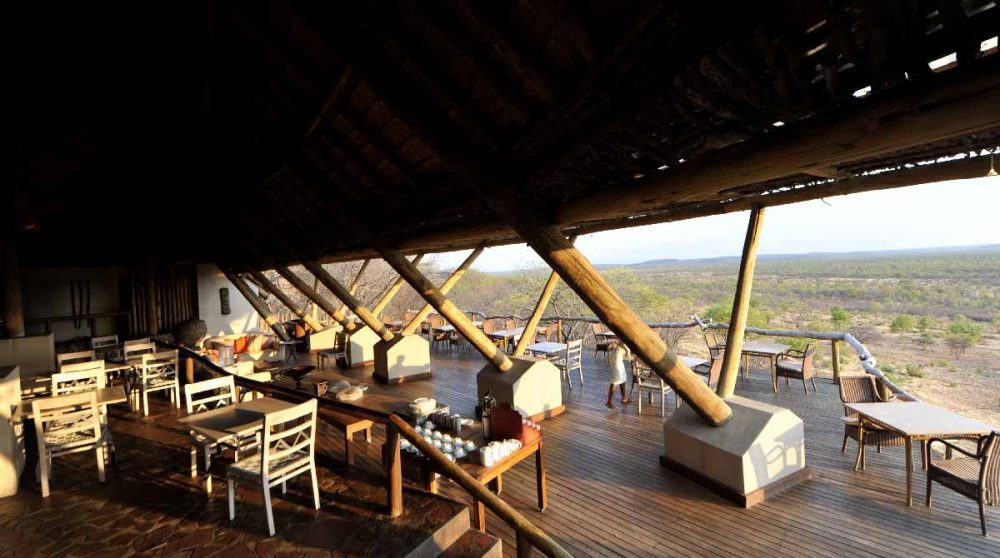 La vue depuis l'Ongava Lodge