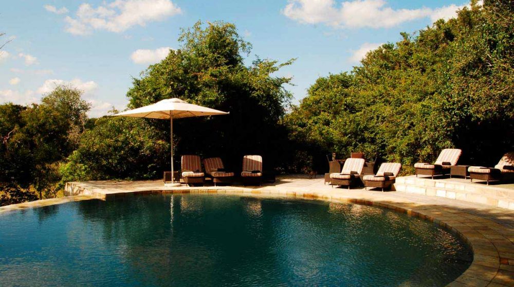 La piscine du Phinda Forest Lodge