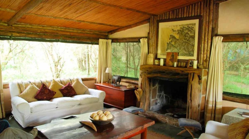 Le salon du Richard's Camp