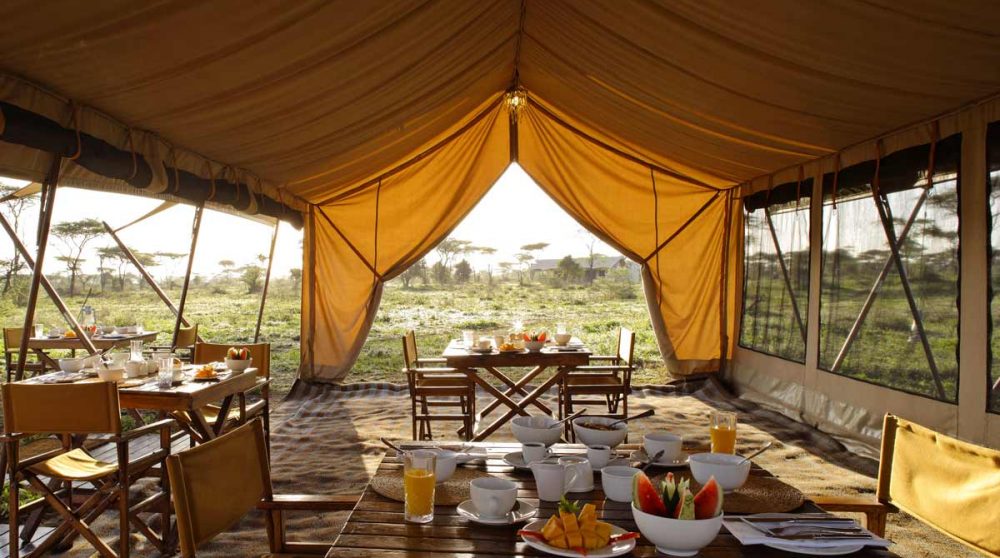 Une tente au Serengeti Under Canvas