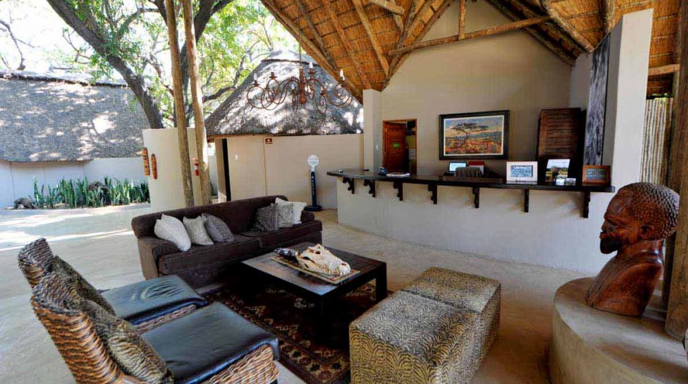 L'acceuil de l'hôtel Simbavati