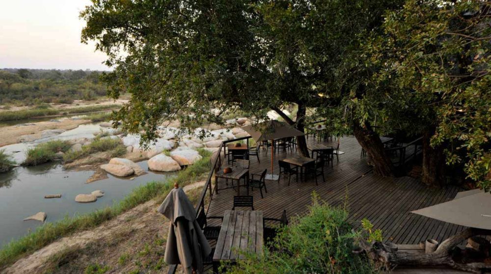 La vue depuis le Singita Boulders