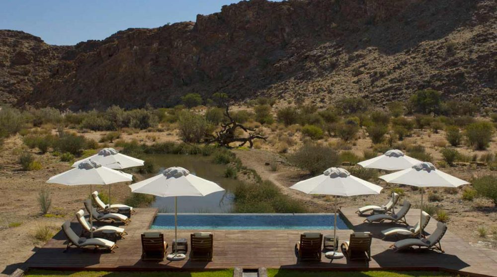 La piscine du Tutwa Desert Lodge