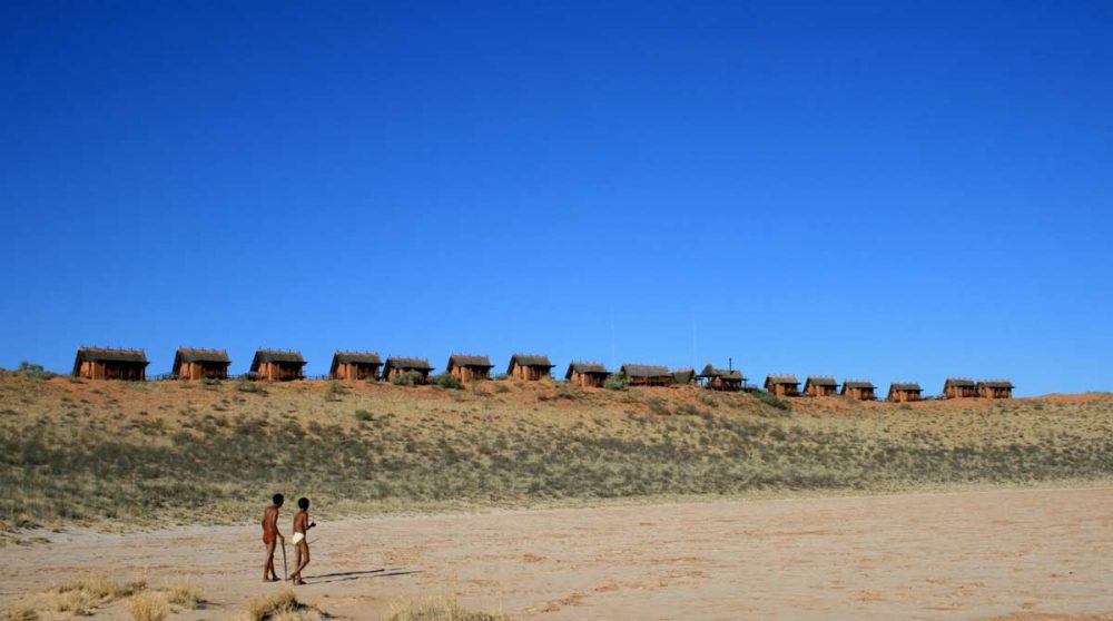 Xaus Lodge vu du pan qu'il domine
