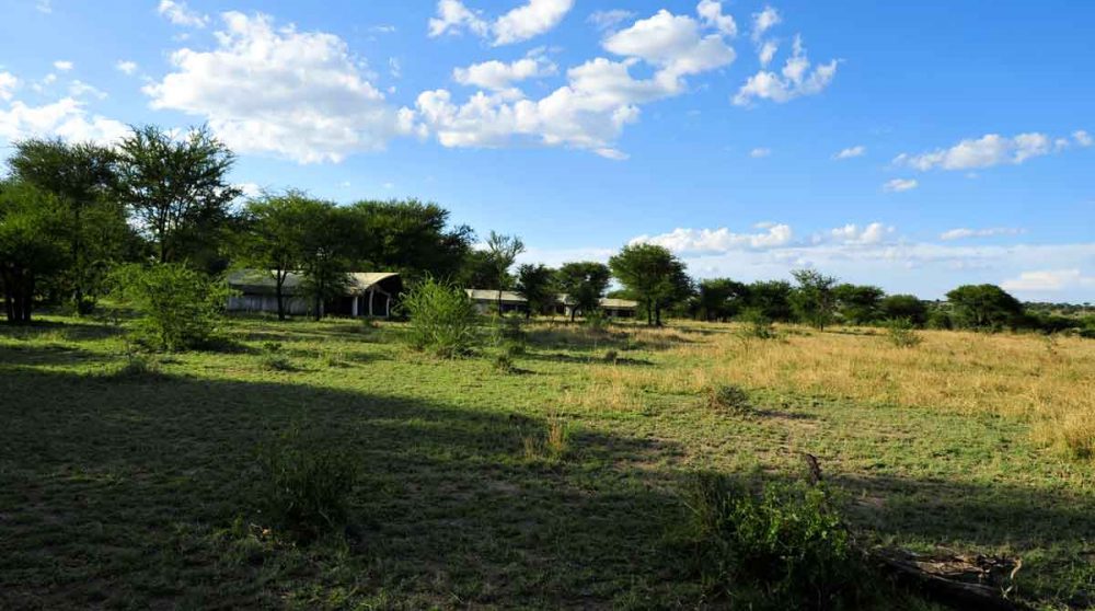 La vue depuis le camp en Tanzanie