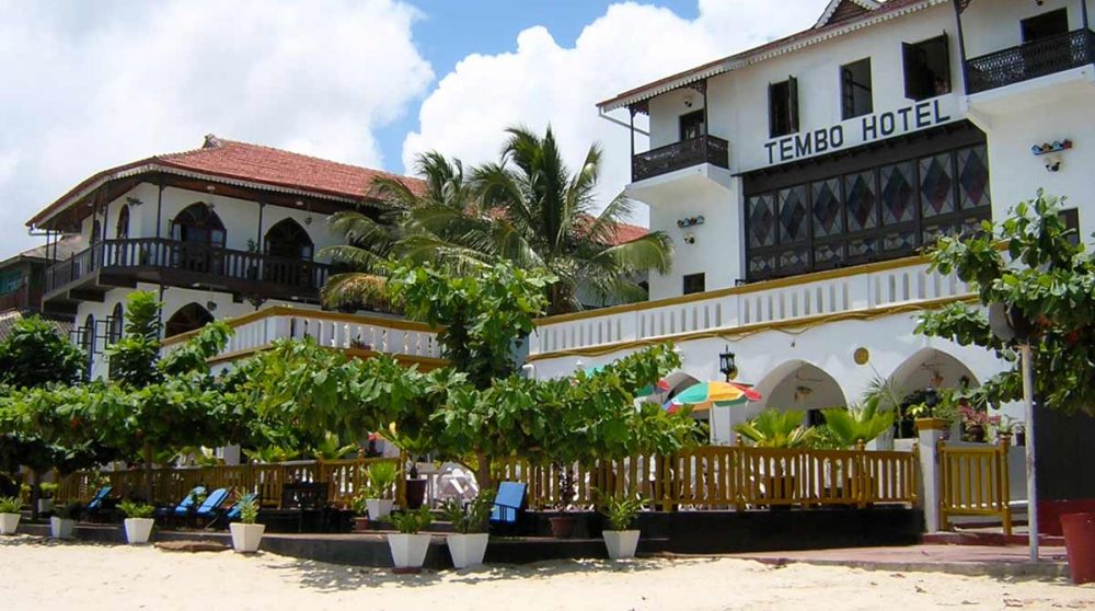 L'extérieur de l'hôtel en Tanzanie