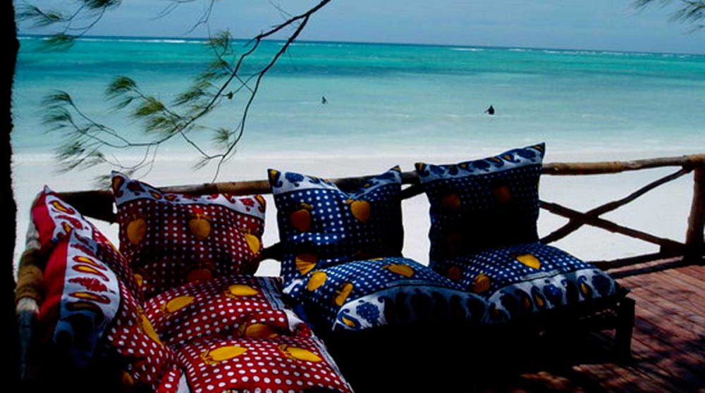 Vue sur la plage à Zanzibar