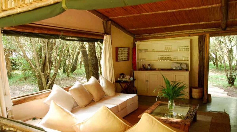 Autre vue du salon au Kenya