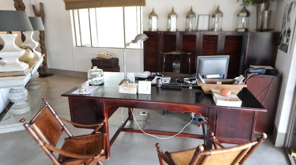 La réception à proximité d'Etosha