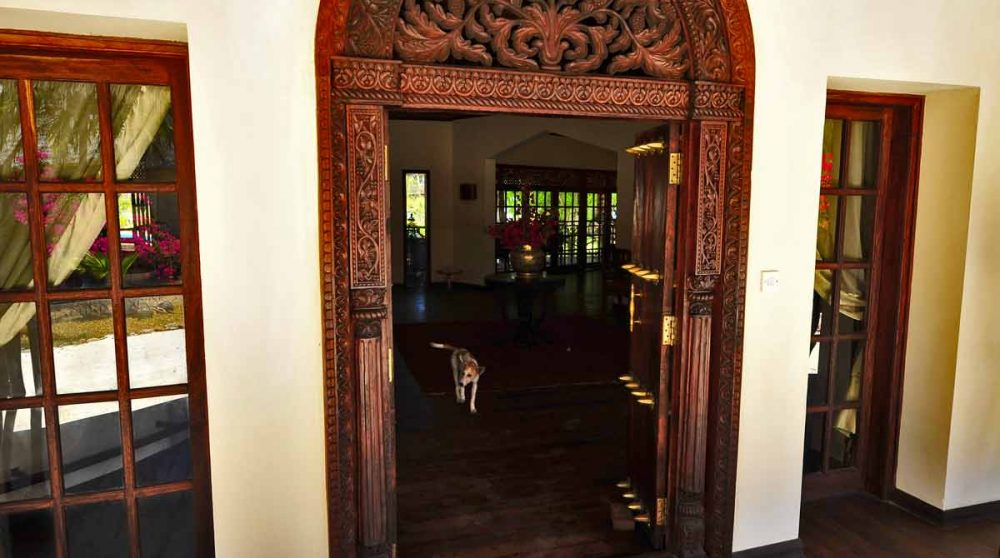 L'entrée de l'hôtel en Tanzanie