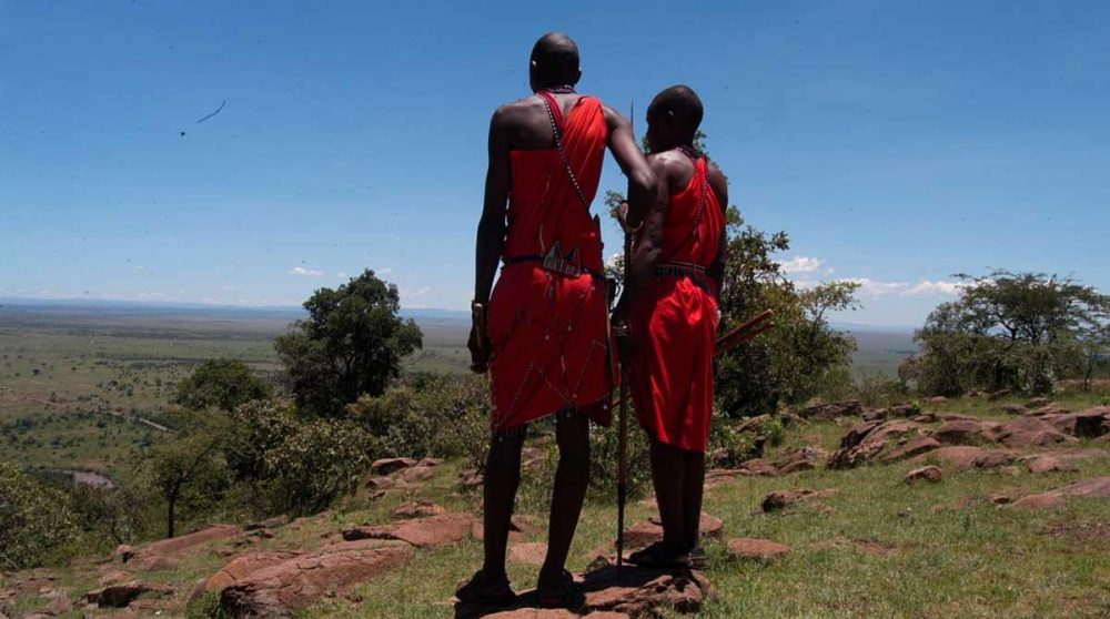 Des masaï au Kenya