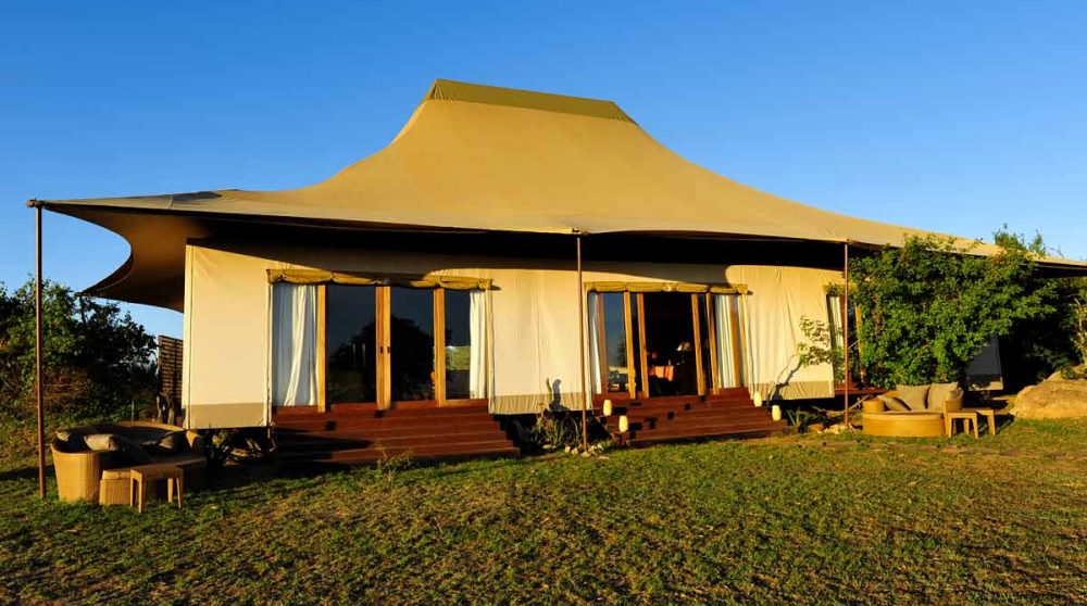 L'extérieur du camp en Tanzanie