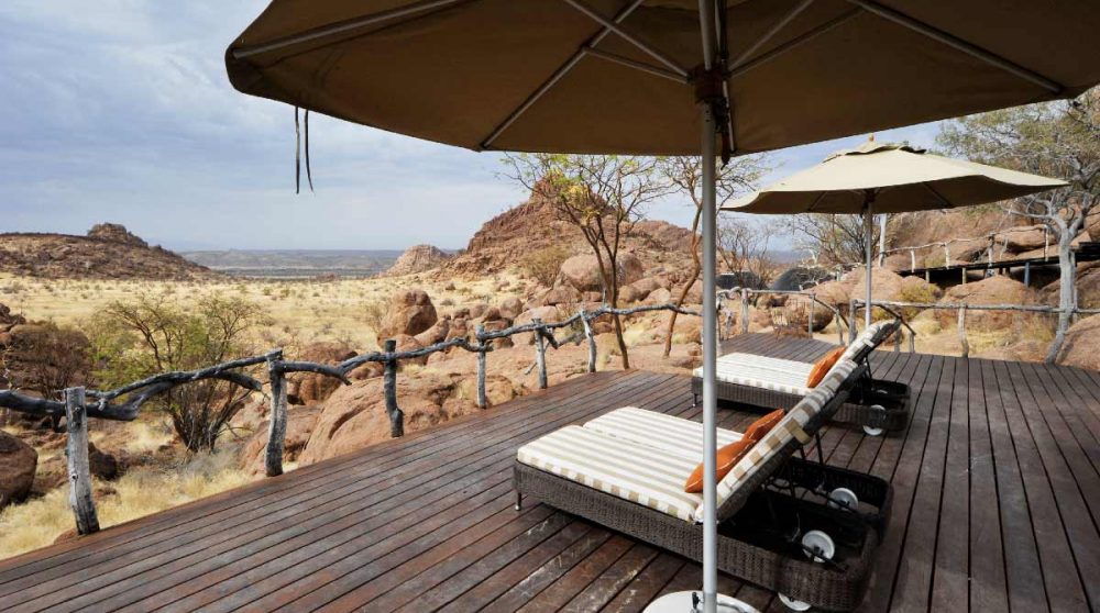 La terrasse en Namibie