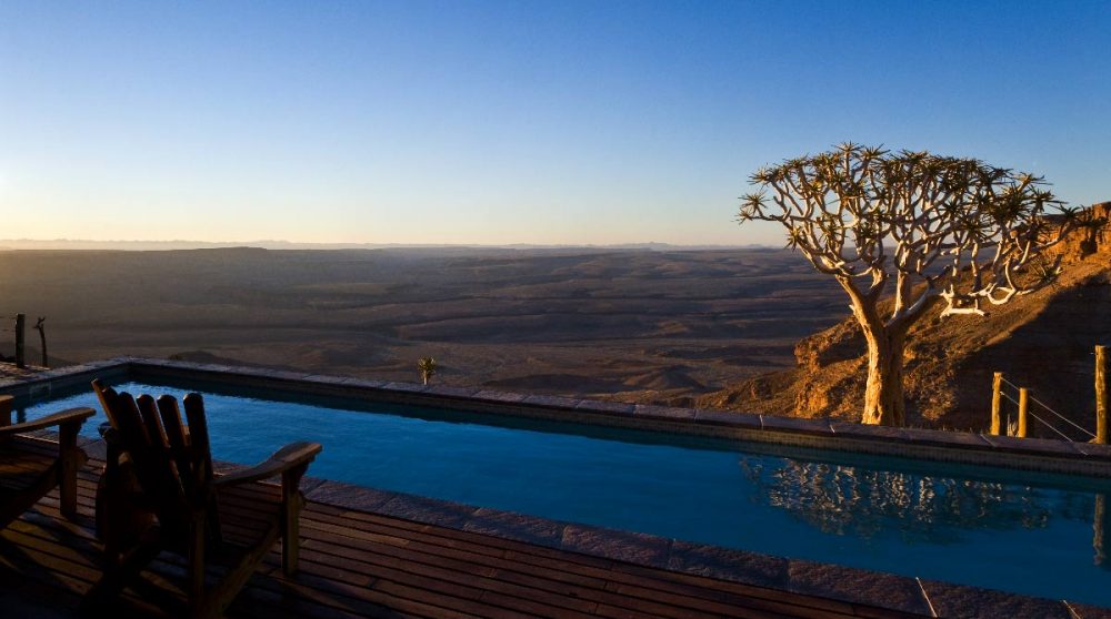 La piscine en Namibie