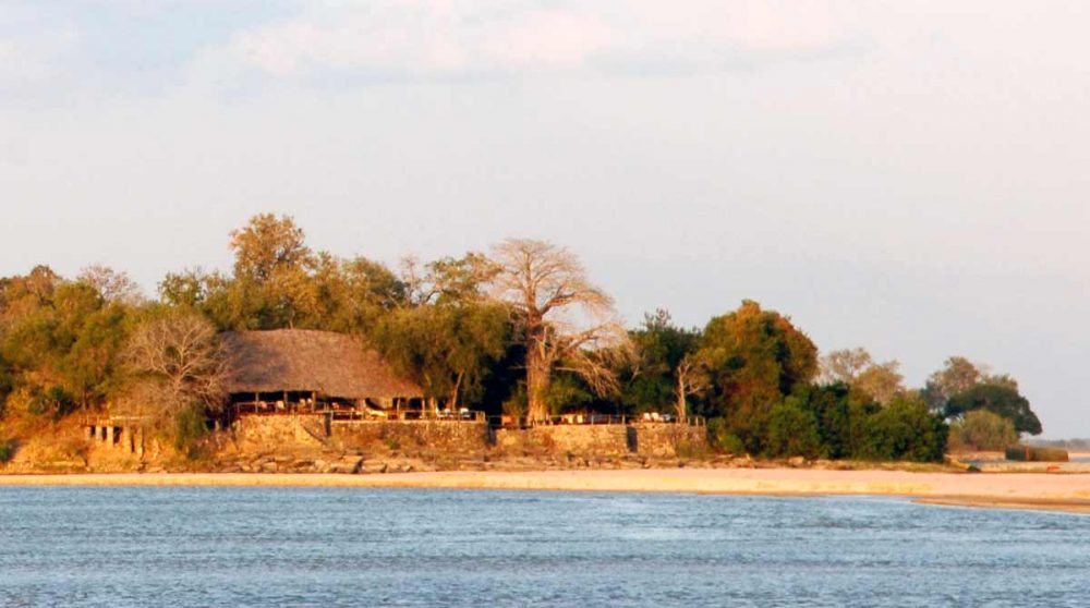 Vue du lodge dans la réserve de Selous