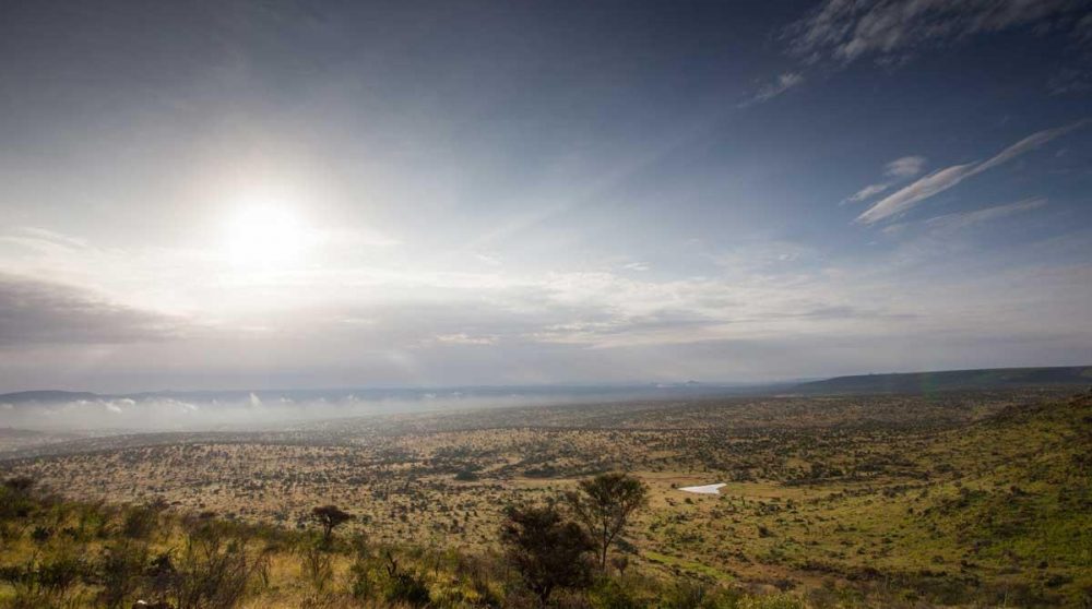 Le vue spectaculaire depuis le camp