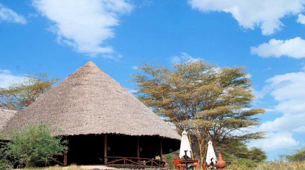 Vue de l'hôtel au Kenya