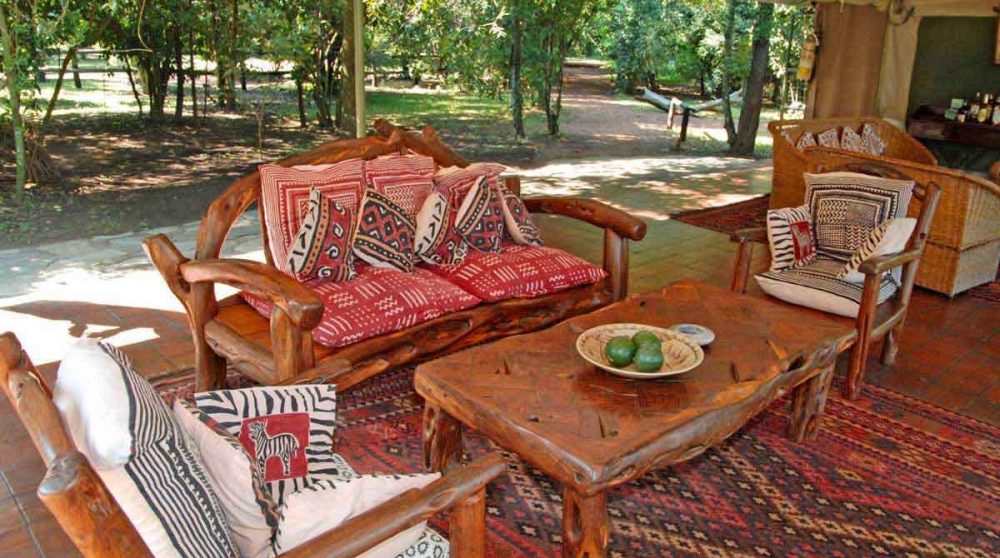 Autre vue du salon au Kenya