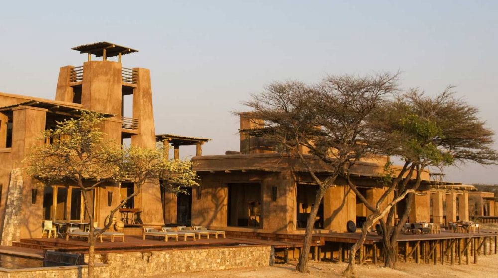Vue sur le lodge en Namibie