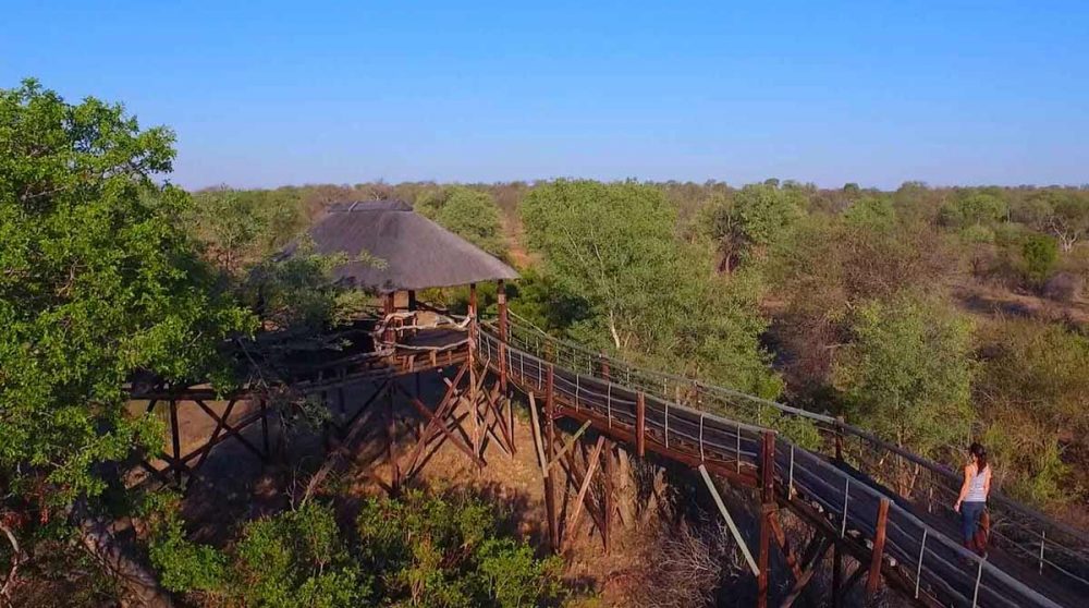 La terrasse d'observation en Afrique du Sud
