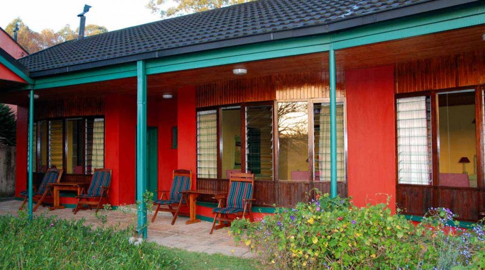 L'extérieur de l'hôtel au Swaziland